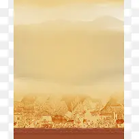 传统画印刷背景