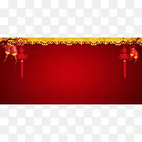 中国结喜庆红色婚庆海报背景