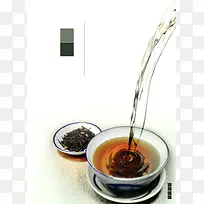 茶文化茶具淡雅背景素材