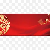 中国风祥云喜庆新年背景banner