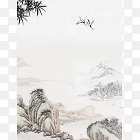 中国风山水背景素材