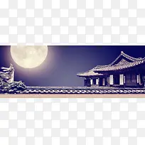 皓月当空背景