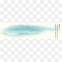 中国风山水画海报banner背景