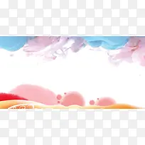 中国风水彩背景