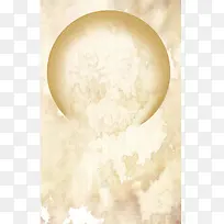 中国传统信纸月亮质感素材