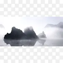 中国风水墨风格背景