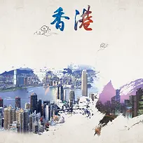 旅游海报背景