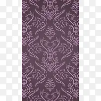 复古花纹条纹紫色背景H5背景