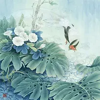 中国风国画背景图