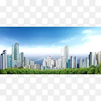 房地产banner背景海报图