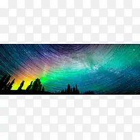 绚丽的星空之夜背景