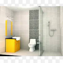 现代浴室室内设计背景