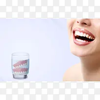健康牙齿关爱牙齿医疗牙科海报背景素材