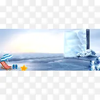 冰面banner背景