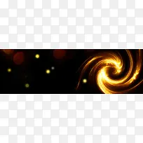 创意酷炫金色前卫banner