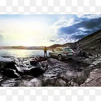 汽车海报广告背景