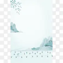 简约二十四节气芒种背景素材