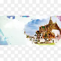 泰国旅游海报背景素材