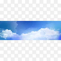 唯美蓝天海报背景banner