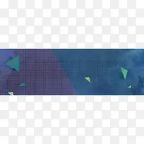 蓝色几何海报banner背景
