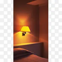 床边台灯H5背景素材