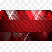红色几何闪耀会员卡背景素材