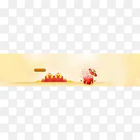 礼物盒红包背景banner装饰