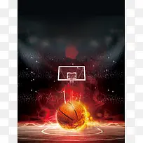 大学开学篮球社招生海报psd分层背景
