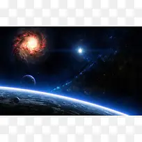 大气星球海报背景素材
