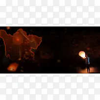 加油九寨沟地震祈福公益banner背景