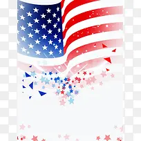 美国独立日海报背景模板