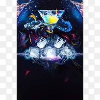 夜场海报背景素材
