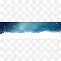 清新星空背景banner