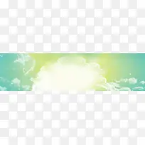 淘宝唯美云雾缭绕背景banner