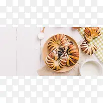 面包食物背景图