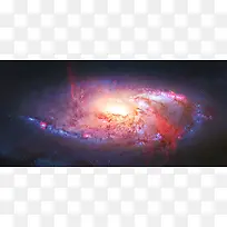 宇宙科幻彩色科技海报背景