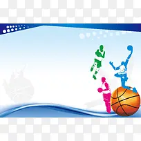 篮球运动起源海报背景素材