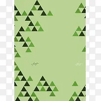 抽象森林几何三角形户外环保海报背景素材