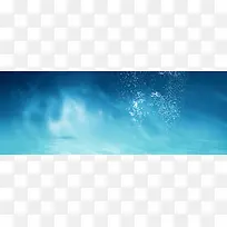 护肤品海底梦幻背景banner