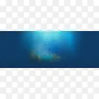 护肤品海底梦幻背景banner