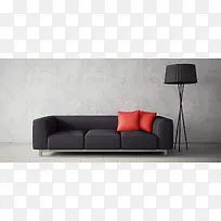 黑红色搭配的沙发枕头