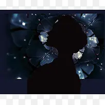 深色美丽梦幻背景素材