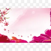 妇女节折扣促销海报背景素材