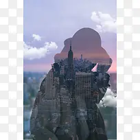 房地产开盘海报背景素材