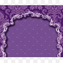 紫色暗纹边框背景