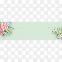 绿色小清新女神节海报banner