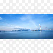 简约立交桥背景装饰