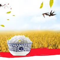 粮食大米食品PSD分层主图背景素材