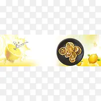 淘宝健康柠檬片泡茶促销海报