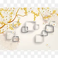 电视墙玄关中式背景素材